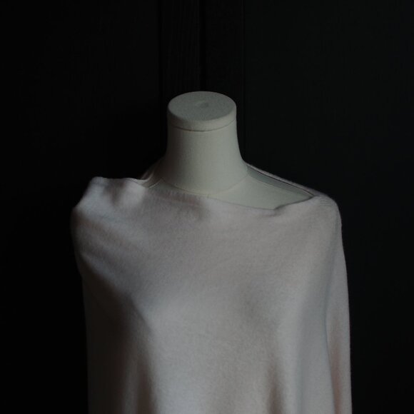 Asymmetrical Poncho in Blush Pink - Picture 3 of 6